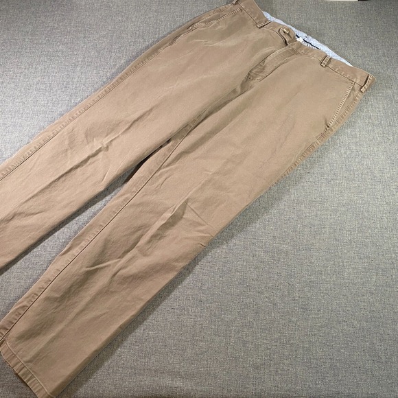 Peter Millar Soft Touch Twill Golf Chino Pants Mens Size 35 Brown Golf Straight - Picture 1 of 7